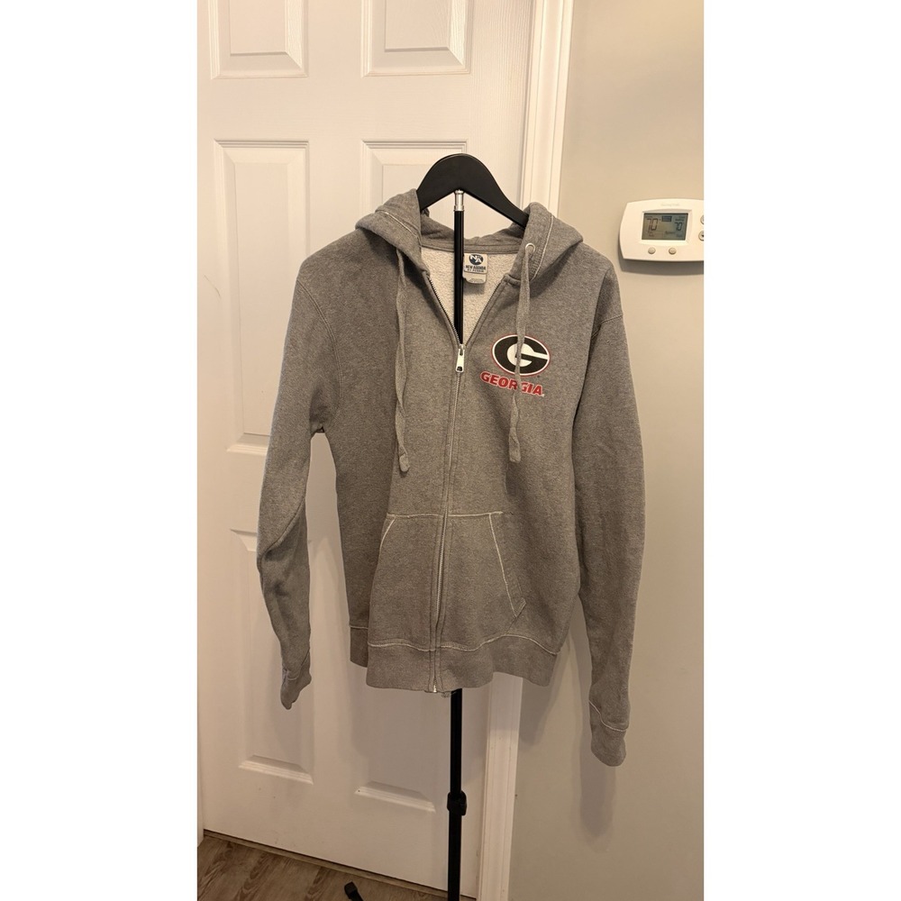 Georgia Bulldogs Full-Zip Hoodie Grey Med New Agenda by Perrin Gameday Tailgate